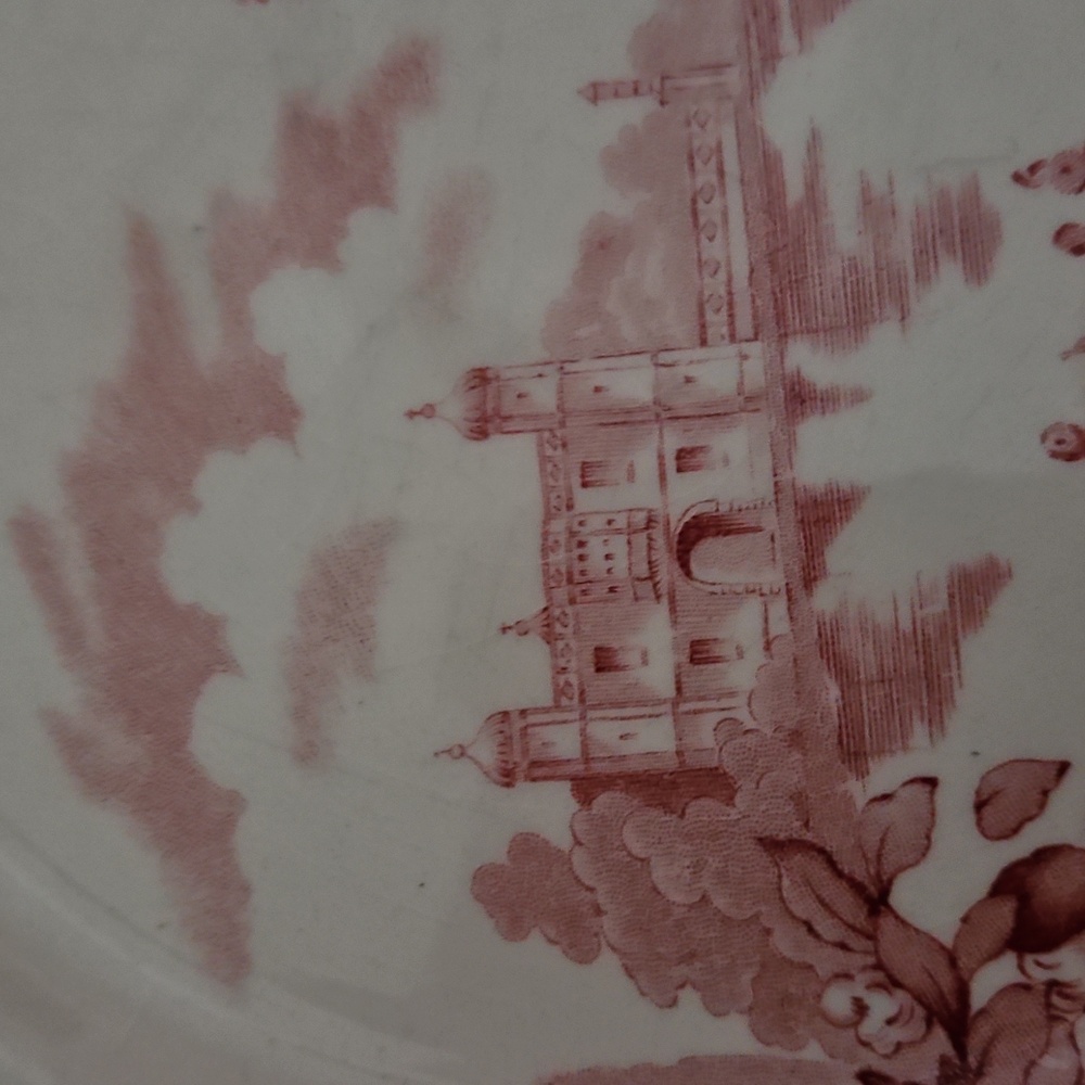 Elegant Pink Floral Dinner Plate - Picture 2 of 3